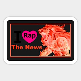 I Love RapTheNews Sticker